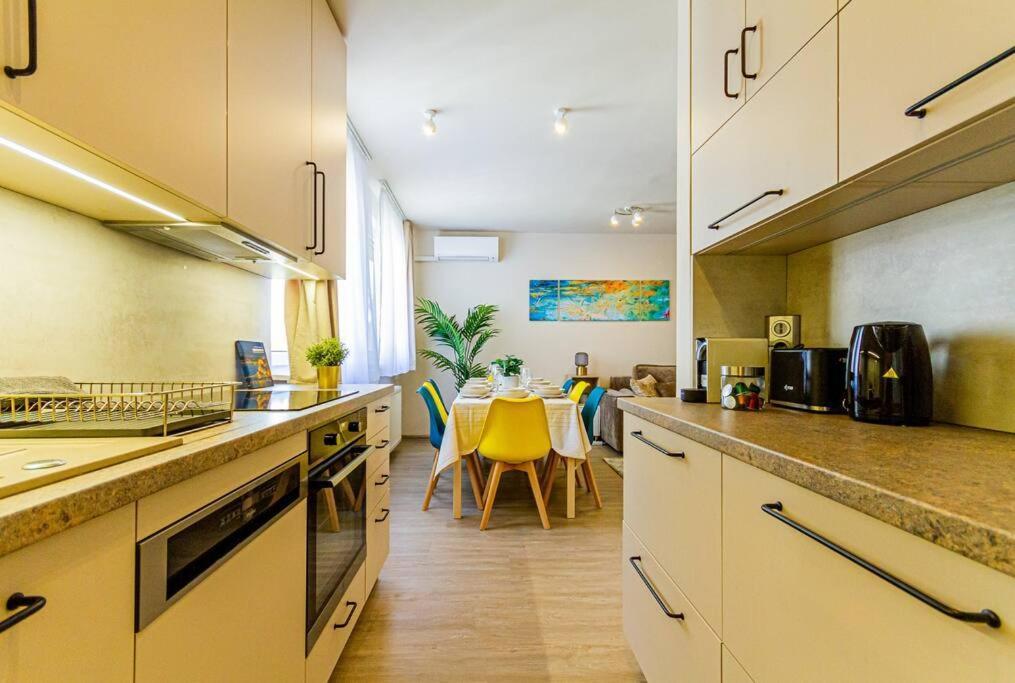 Roomy Apartment 80Sqm At City Center Free Parking Space, Ac & Balcony, Separate Ac In All Four Rooms Budapeste Exterior foto
